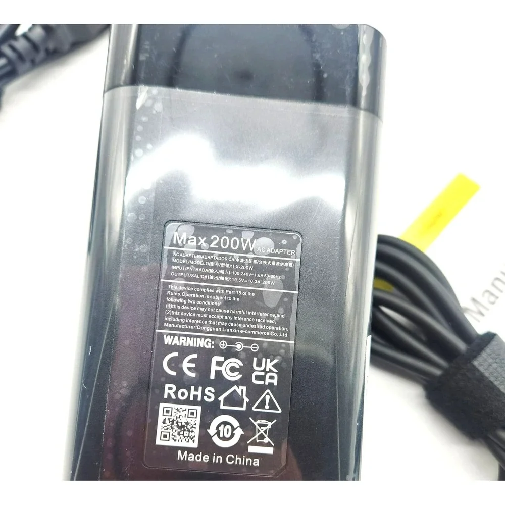 200W HP Laptop Charger Omen Victus ZBook G3–G10 L00818-850‎ Adapter